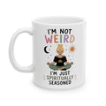 Wildflower Skull illustration Mug | Floral Day of the Dead coffee cup