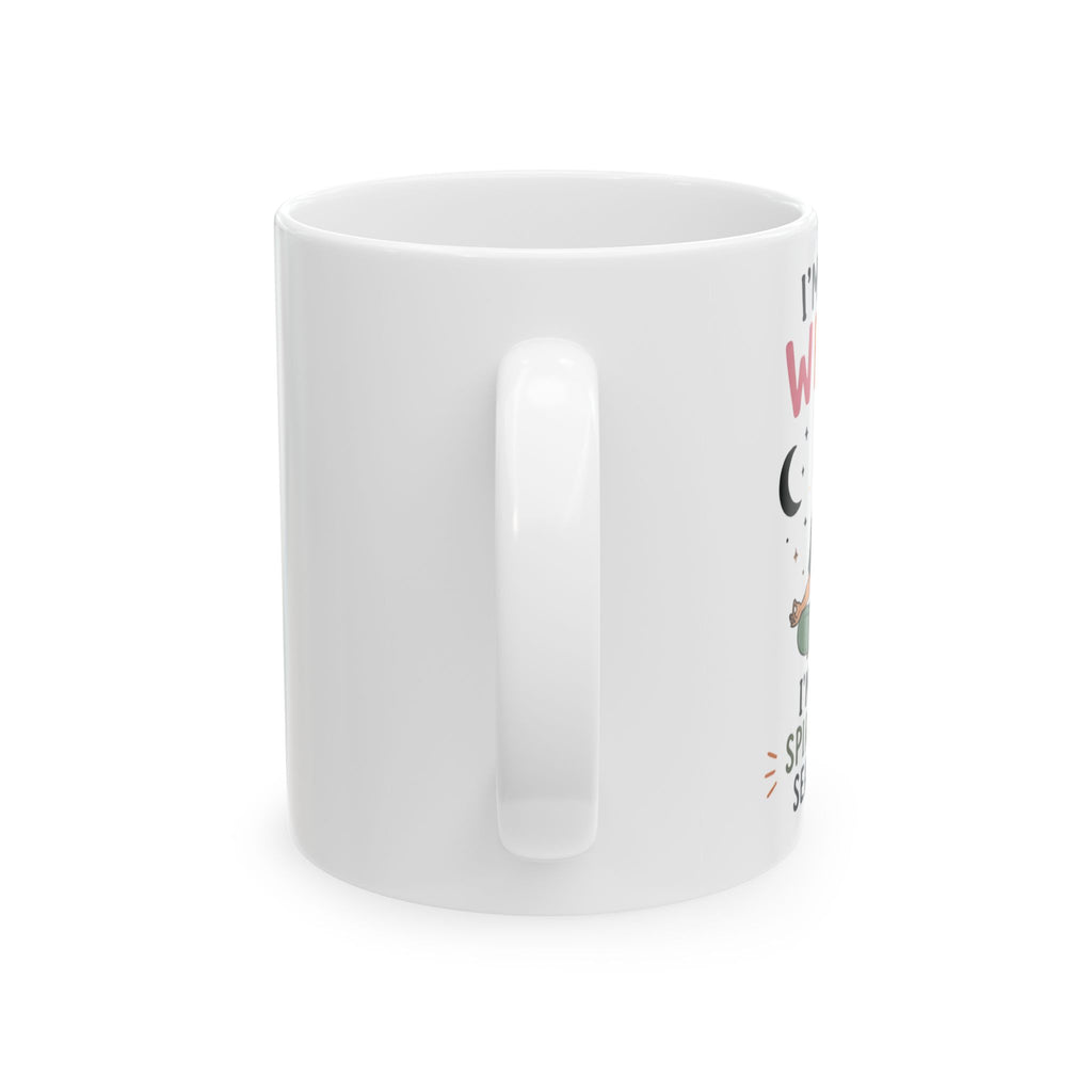 Wildflower Skull illustration Mug | Floral Day of the Dead coffee cup