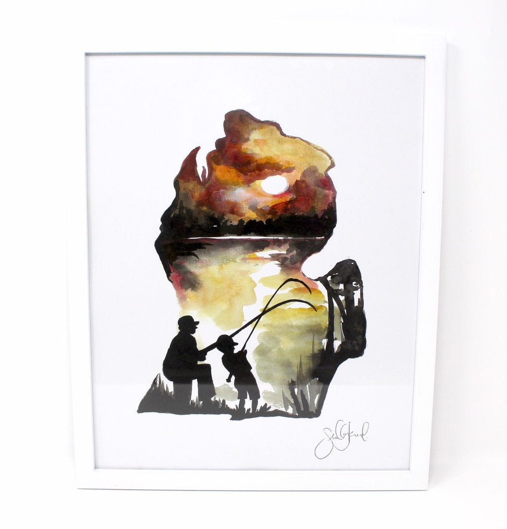Father's Day in Michigan Art Print